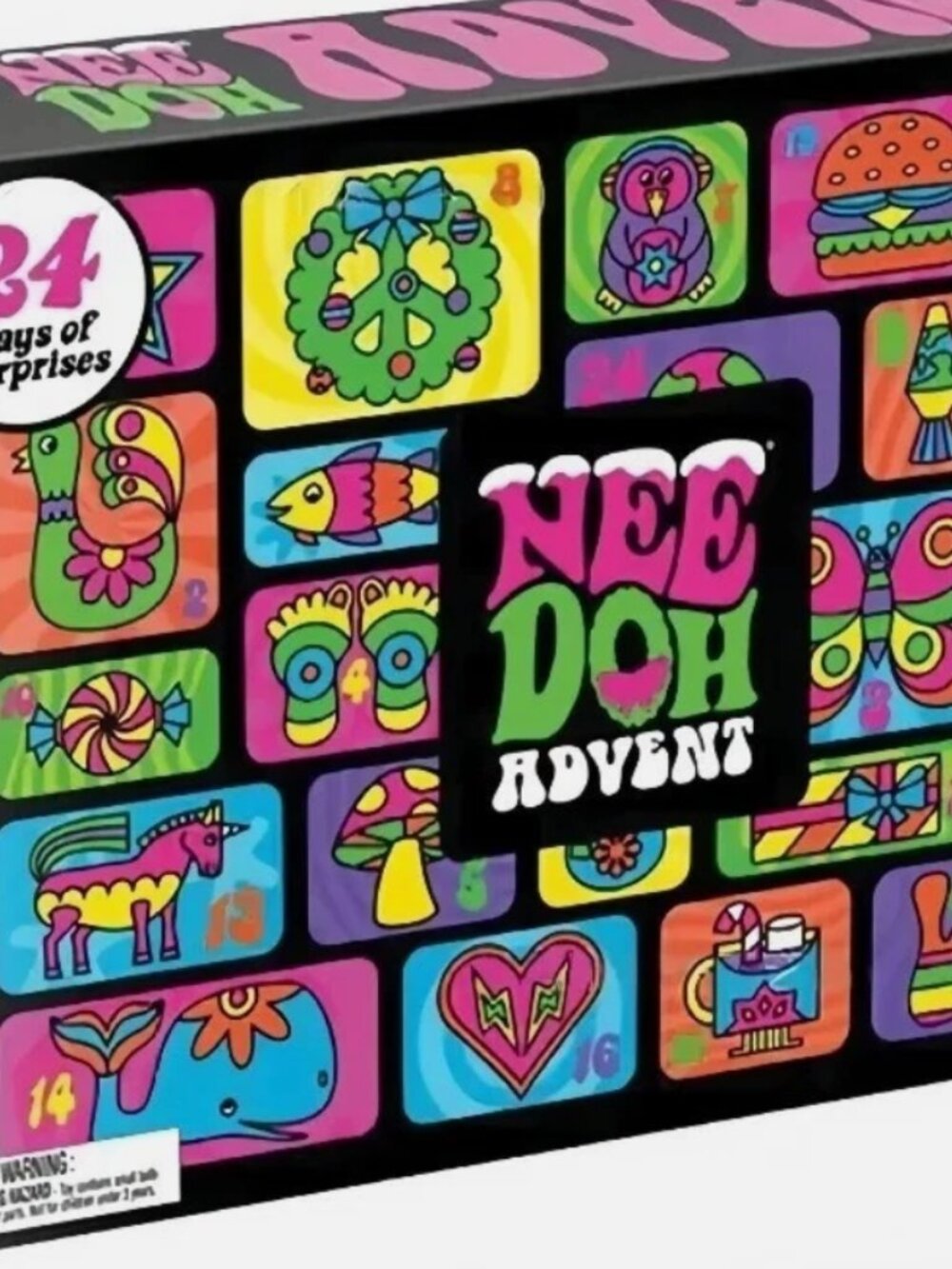 NEW NeeDoh Advent Calendar Countdown Squishy Fidget Toys 24 Days